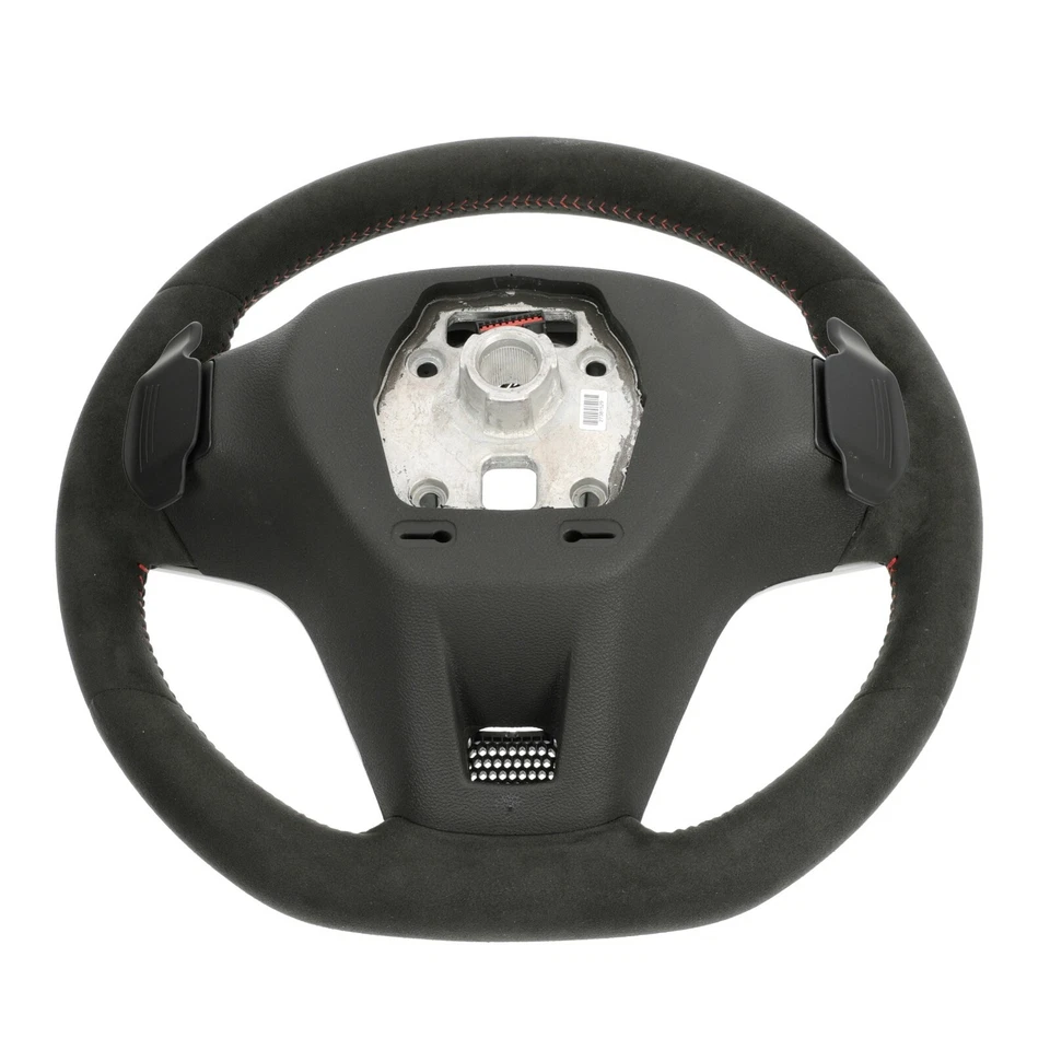 Volante GM OEM negro gamuza rojo moldura 2012-2015 Camaro Z28 ZL1 SS 22896548 Foto 3 de 4