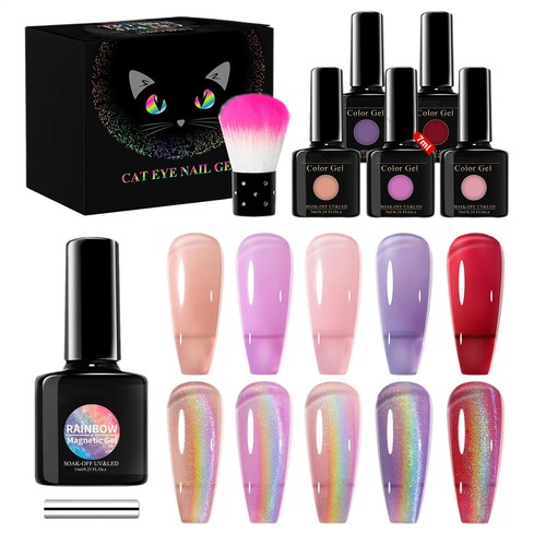 Cat Eye Gel Polish Set Long Lasting Gel Set UV LED Soak off Nail Polish Gel Set - Picture 3 of 12