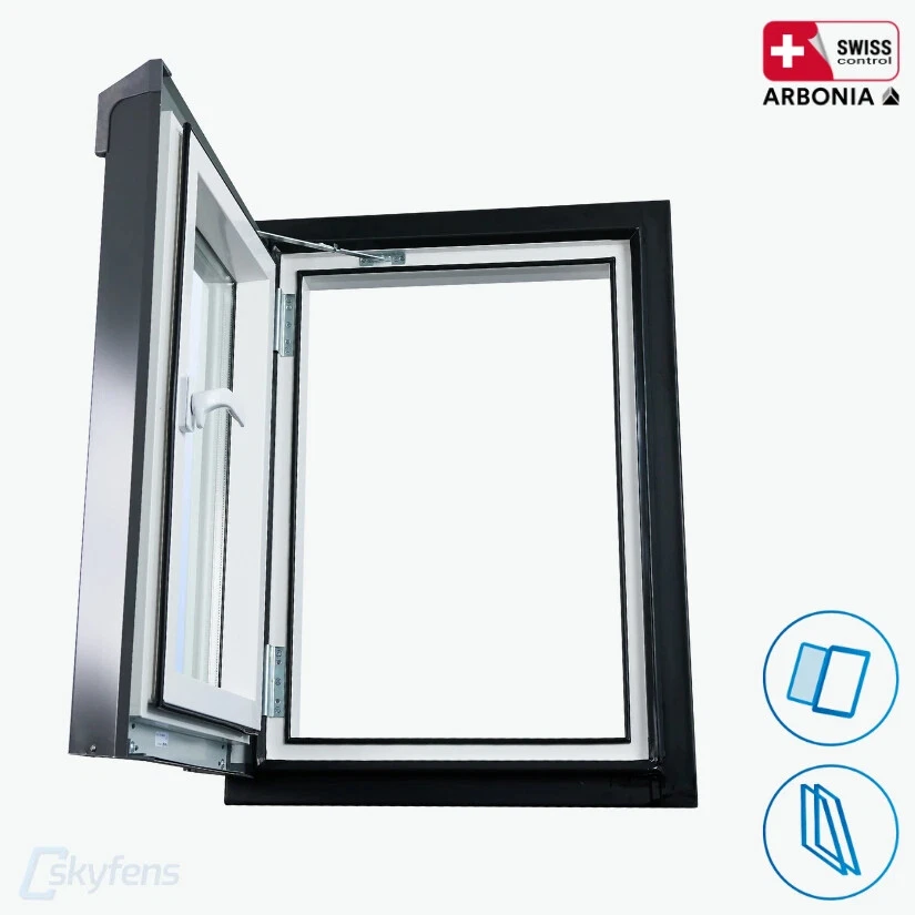 Dachfenster Ausstieg Kunststoff Gedämmt - AFG (PVC) Skylight LOFT - Dachausstieg - Bild 4 von 4