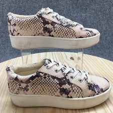 Steve Madden Shoes Womens 8 M Bertie Platform Sneakers Multicolor Snakeskin