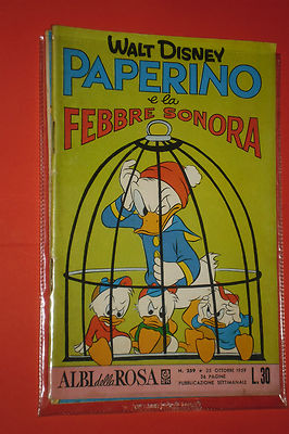 ALBI DELLA ROSA - THEN albi di MICKEY MOUSE - N°259 - mondadori disney year 1959 - home