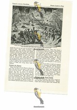 Cortes beobachtet Spanier beim Versuch, den Vulkan zu besteigen, Buchillustration, 1935