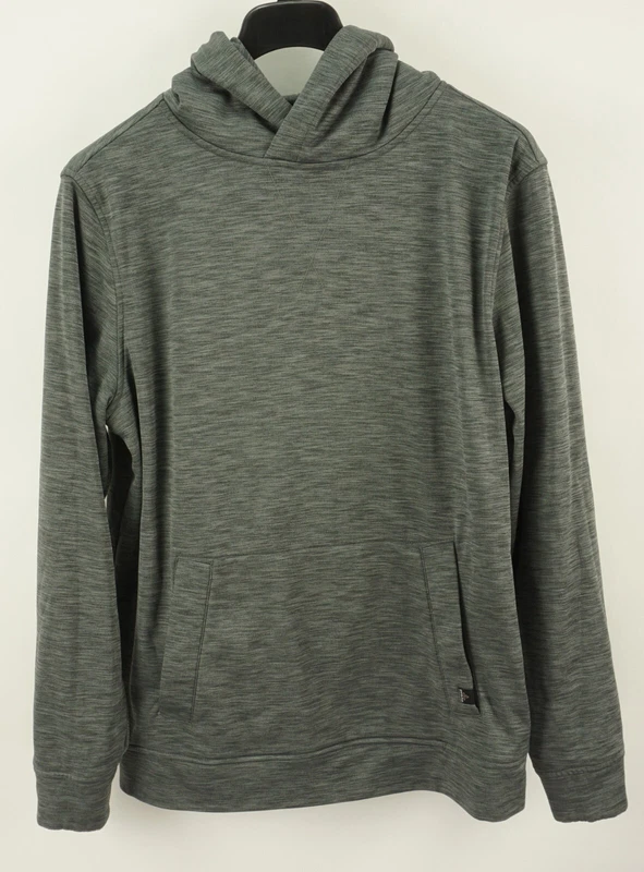 prana heather fleece pullover camping hiking hoodie
