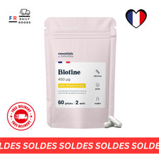 Biotine Sélénium Zinc Accélère Pousse Cheveux Cure 2 mois Végétales Vitamine B8