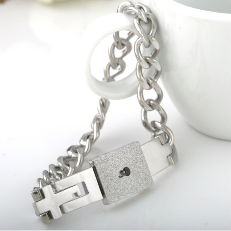 His and hers deals lock and key bracelets