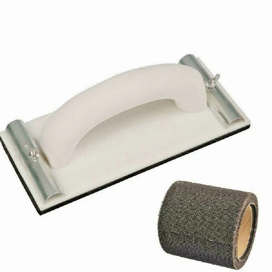 Plastering Drywall Hand Sander with 100 Grit Sanding Mesh Roll