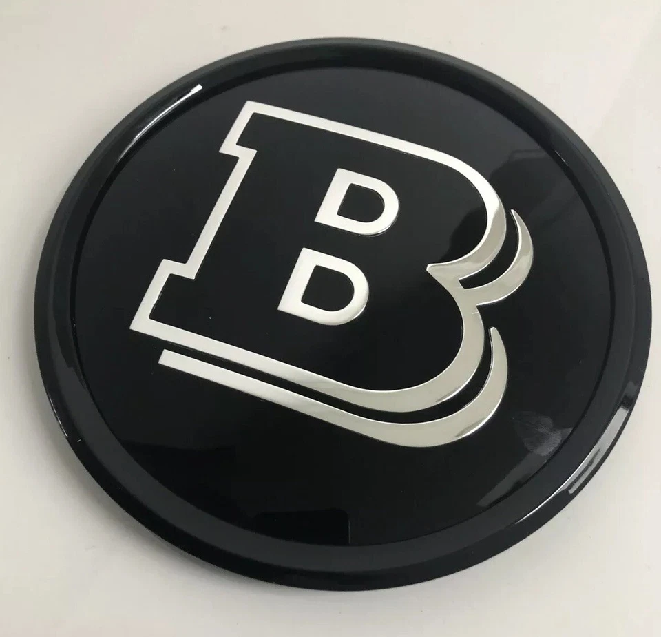  黑色 Brabus B 18.5 厘米格栅徽章适用于梅赛德斯奔驰 A B C E S 级 — 第 3/4 张图片