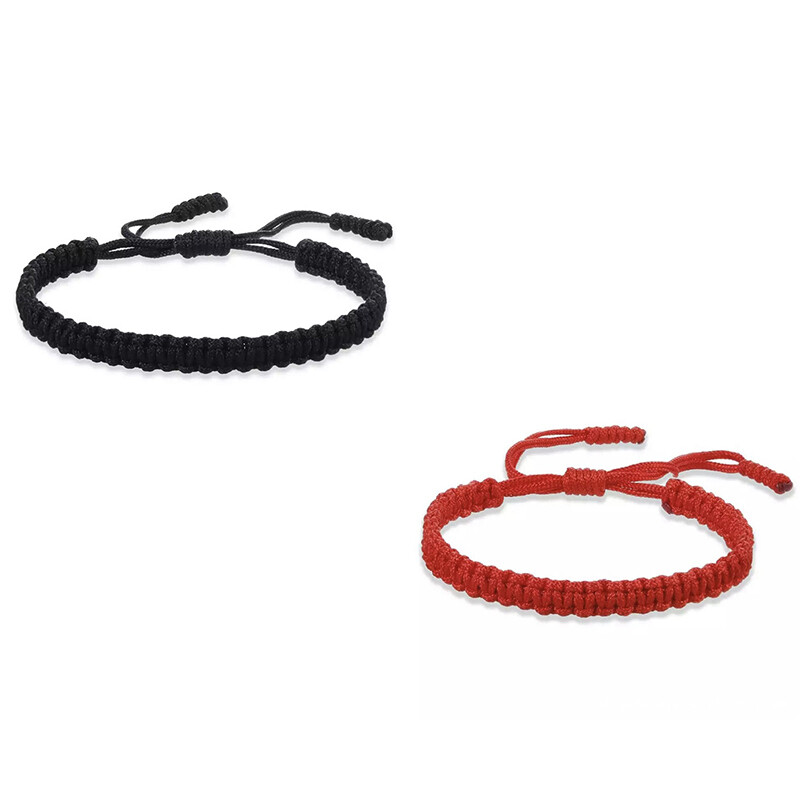 Bangle For Women Tibetan Buddha Men Handmade RopeWoven Amulet Bracelet Ethnic-image