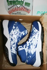 Boombah Dart Digi Turf Cleats Softball Baseball Mens Men's 11 Royal Blue Black