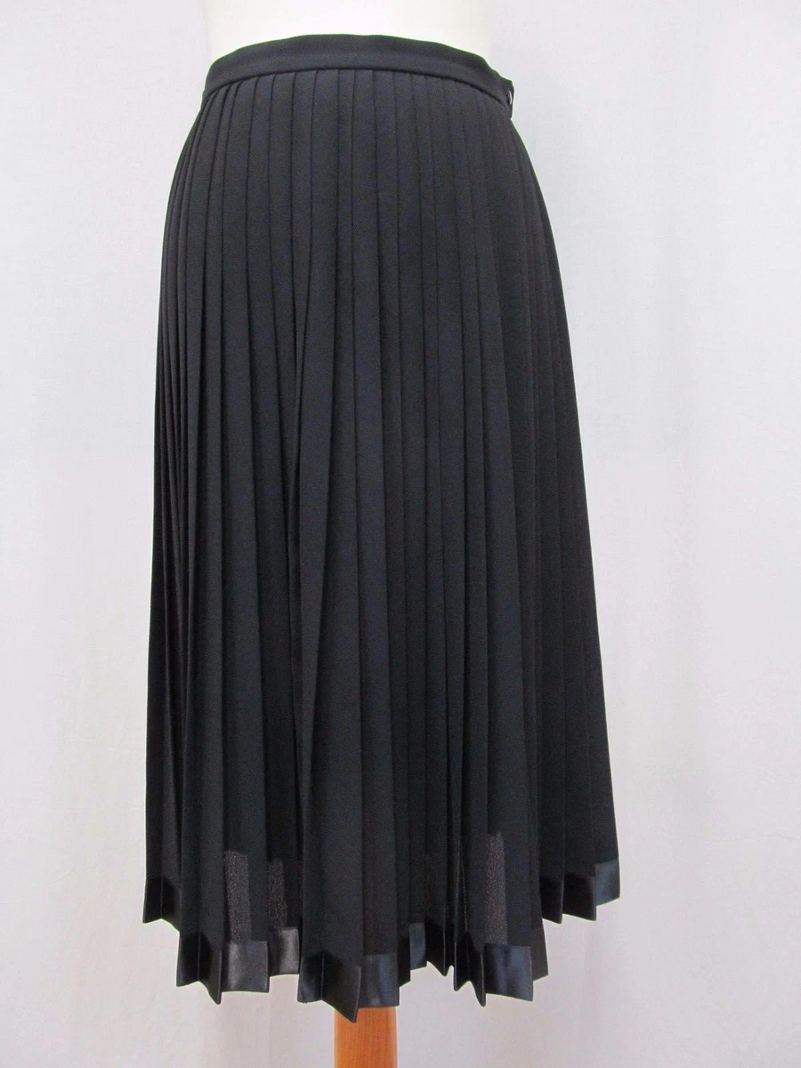 Long black clearance pleated skirt uk