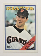 Will Clark 1988 Topps #350 MLB Baseball Card San Francisco Giants