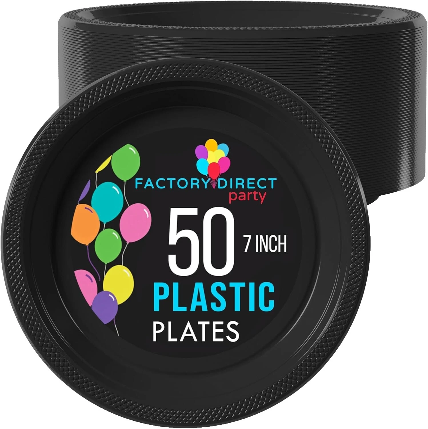 Placas Negro Fiesta de Aniversario