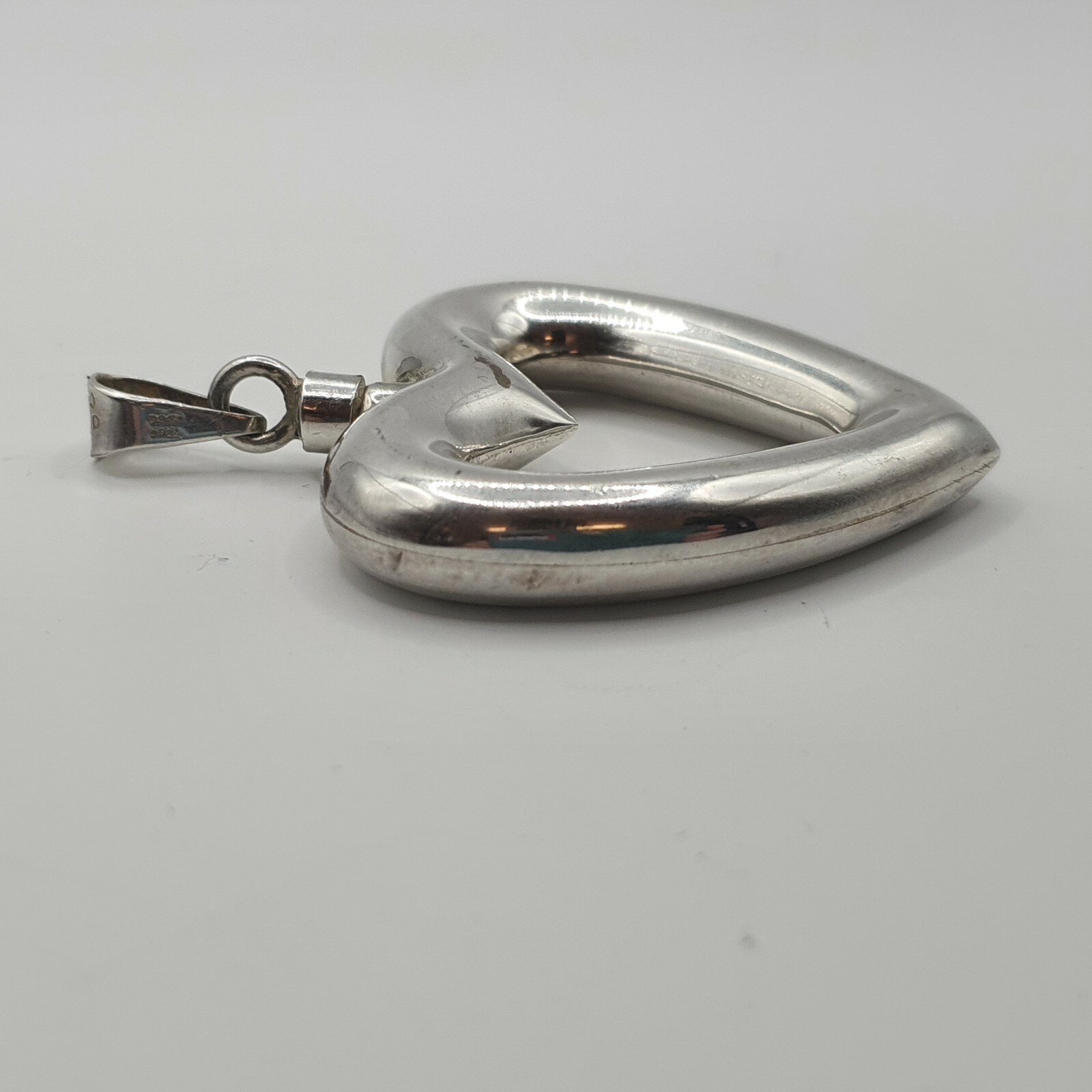 Photo 6 of Sterling Silver Perfume Bottle Pendant Heart Taxco Mexico TC-123 23gram P19
