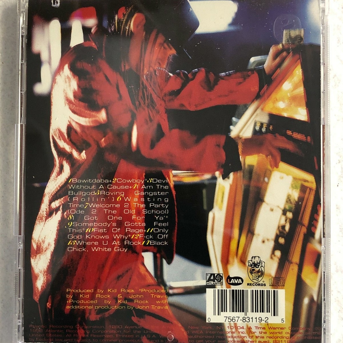 Kid Rock CD Rap Rock Devil Without a Cause 1990s 14 Song