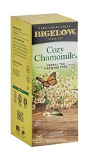 Bigelow Cozy Chamomile Herbal Tea Bags 28-Count Box.