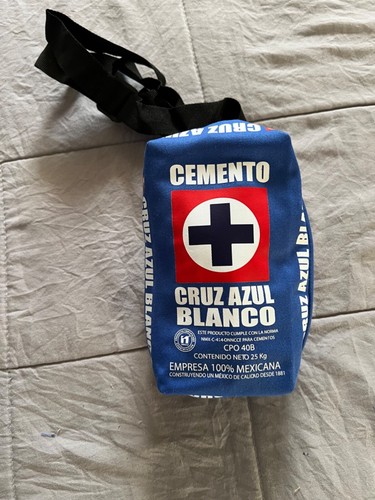 MOCHILITA TIPO CANGURERA CRUZ AZUL TIPO BULTO DE CEMENTO BLUE AND BROWN - Picture 2 of 16