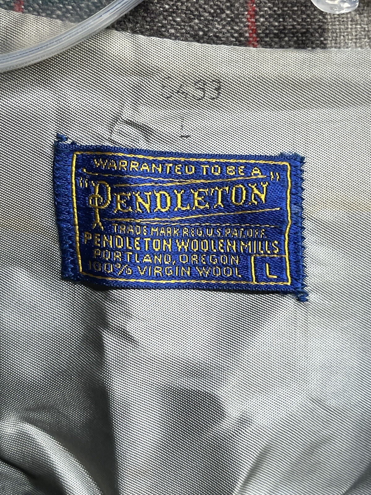 Pendleton Wool Flannel Jacket Green Plaid With Wo… - image 3