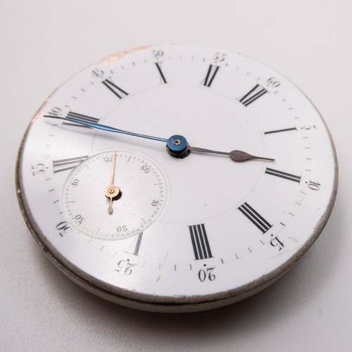 Antiguo reloj de bolsillo suizo de alta calidad 43,1 x 10,5 mm movimiento, viento diente de lobo - Imagen 3 de 5