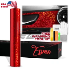 PET Damascus Steel Forged Gloss Dark Red Car Vinyl Wrap Decal Sticker Film