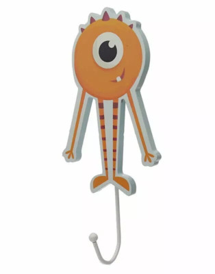 ORANGE MONSTER MONSTARZ MÄDCHEN/JUNGEN KINDER HOLZZIMMER WANDHAKEN