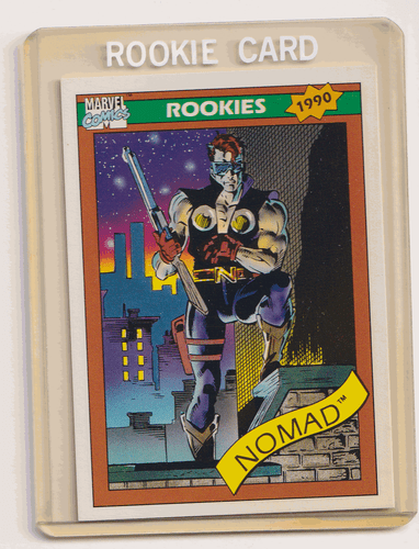 Impel MCU Serie 1 1990 Foolkiller 87, Nomad 86 y New Warriors 85 Novatos - Imagen 3 de 6