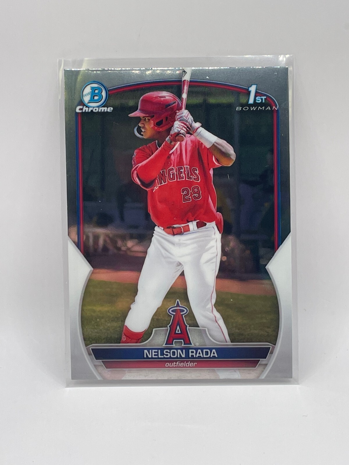 2023 Bowman Chrome Nelson Rada 1st Bowman #BCP-132 Los Angeles Angels