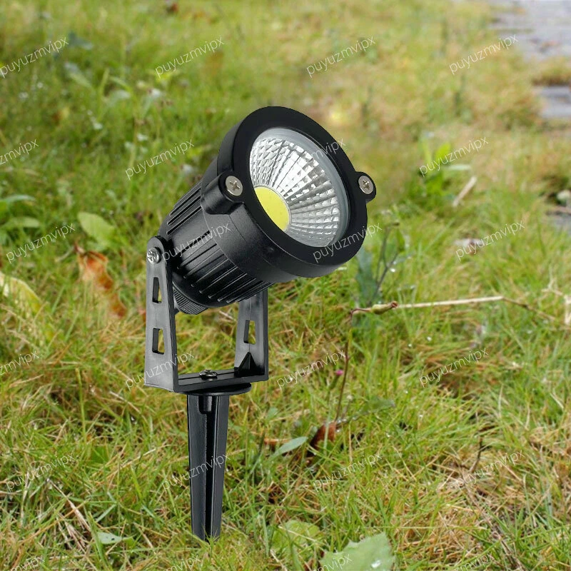 10X 12V LED Spotlight Landscape Lights Outdoor Waterproof 5W Garden Floodlight - image 3 of 4