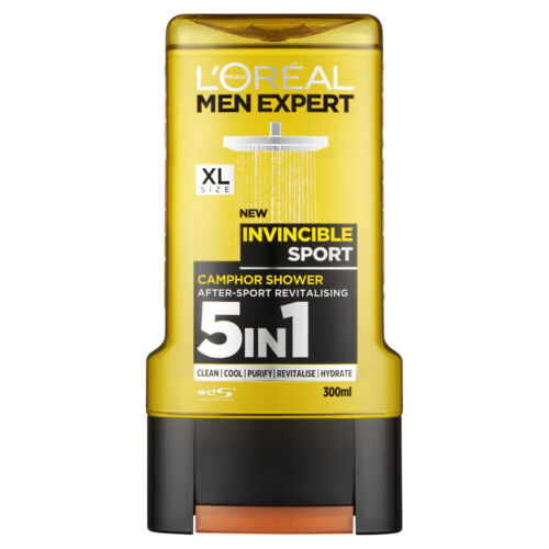 L'Oreal Paris Herren Expert Duschgel 300ML (Invincible Sport) sauber cool reinigen - Bild 1 von 5