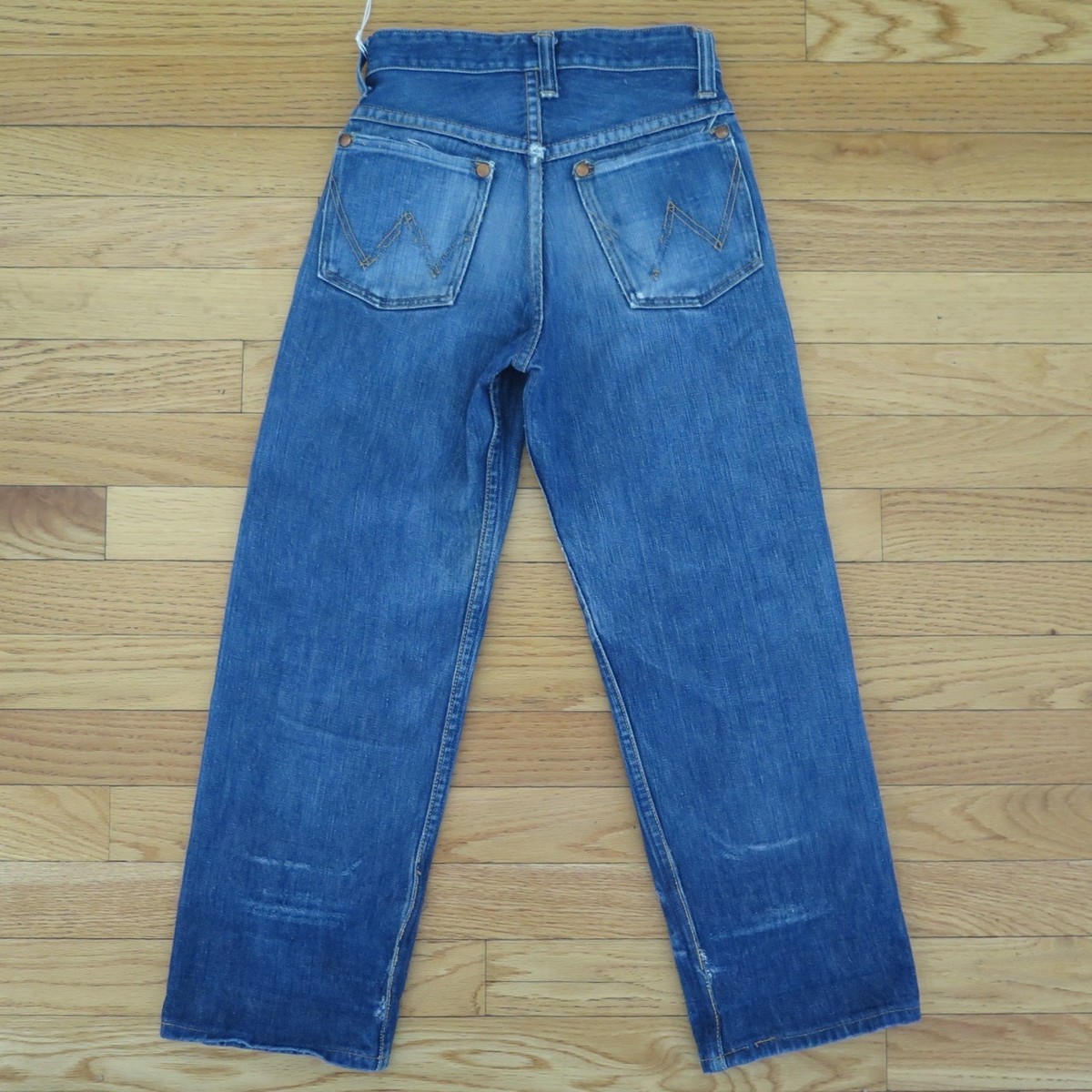 VINTAGE ORIGINAL DENIM JEANS PANTS WRANGLER BLUE BELL KIDS SIZE 8