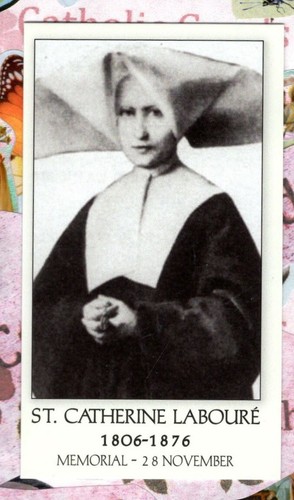St Saint Catherine Laboure With Quote 2 X 3 1 2 Heavy Paperstock St Saint Catherine Laboure With Quote 2 X 3 1 2 Heavy Paperstock