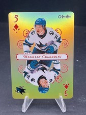2025-26 O-PEE-CHEE MACKLIN CELEBRINI PLAYING CARD 5 of DIAMONDS SP INSERT HOT!