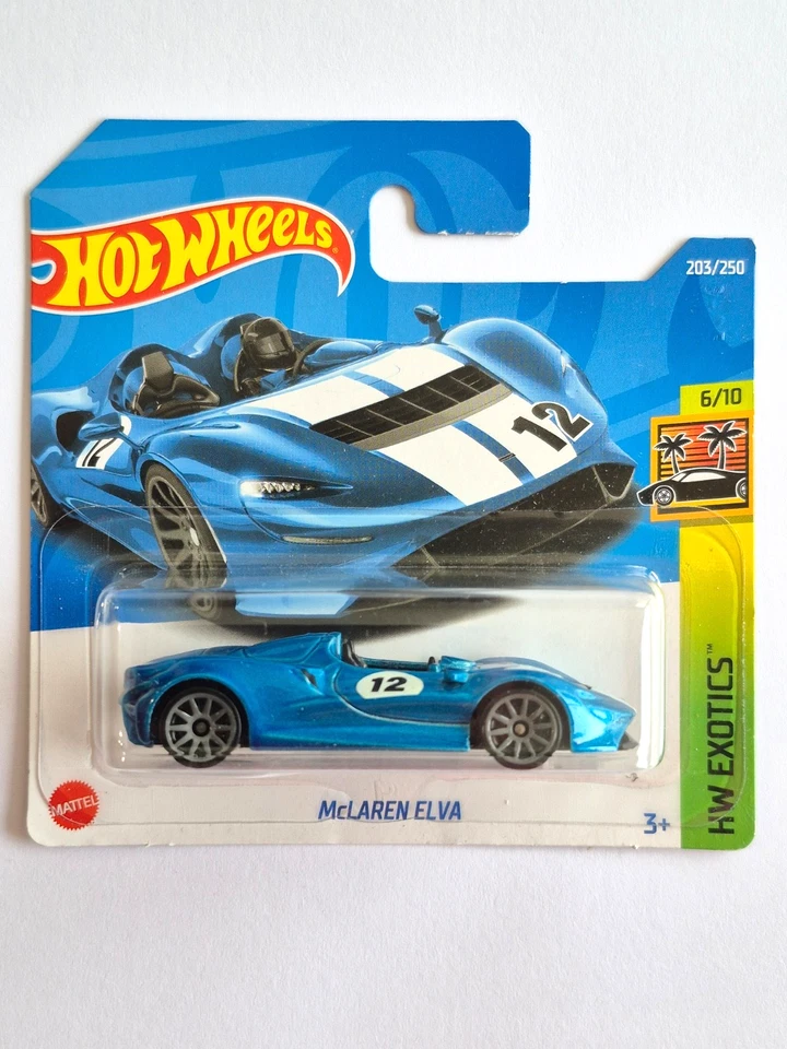 MINIATURE HOT WHEELS 1/64 MCLAREN ELVA HW EXOTICS 2022 - Photo 1/1