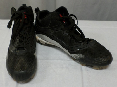 RAWLINGS MACH MAX COOL FLO CURVE MID BASEBALL BLACK CLEATS MENS 13