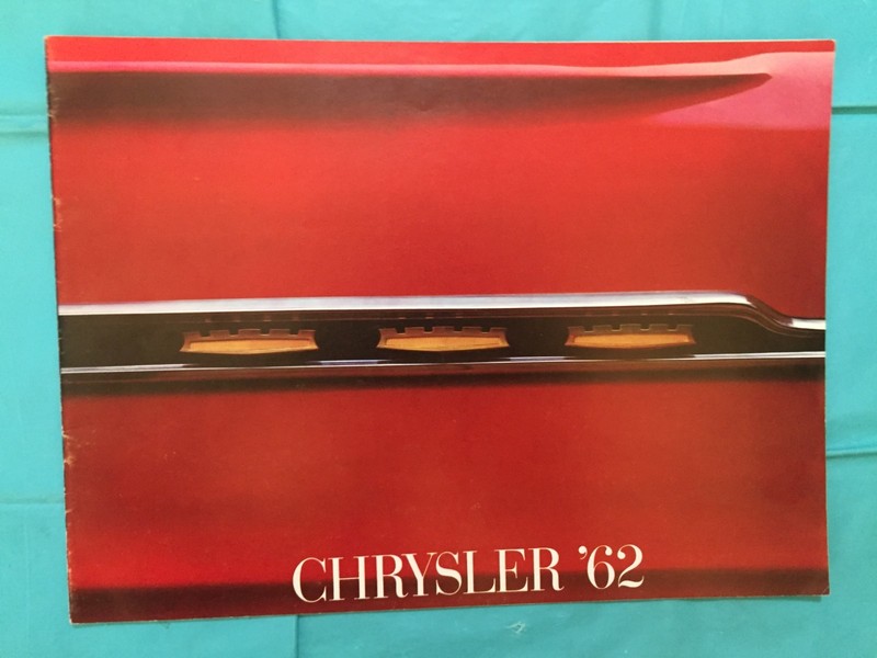 1962 CHRYSLER "NEWPORT / 300 CONVERTIBLE / NEW YORKER" Car Dealer Brochure