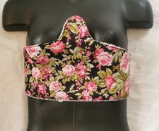 Plus Size XL Under breast sweat pad. Rose Cotton fabric, natural fibre towelling