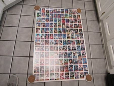 1989 Topps Baseball Uncut Sheet 132 Cards - Great Wall Hanger! Sheet ? Run ?