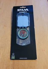 New Silva Ranger S Compass Green w/ Scale Lanyard