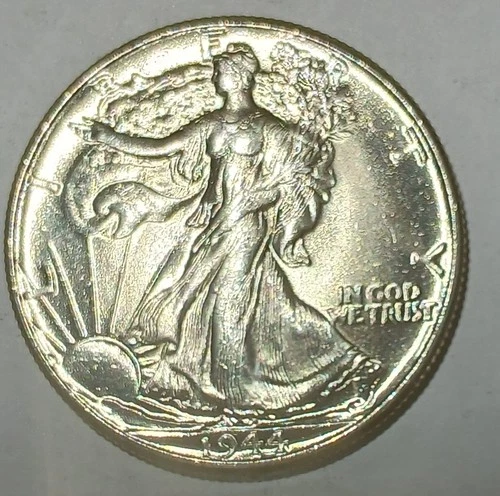 1944 Walking Liberty Half Dollar Gem BU