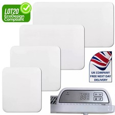 Electric Panel Heater Radiator Wall Mounted Bathroom Slim Convector With Timer
