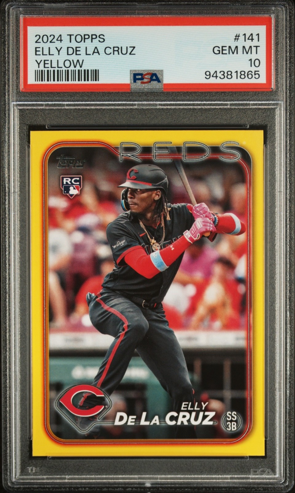 2024 Topps Elly De La Cruz Yellow PSA 10 #141