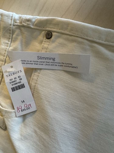 NEW Talbots Flawless Size 14 Slim Ankle Cream White - Bild 11 von 12