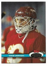 MIKE VERNON 1991-92 STADIUM CLUB CARD NM-MT+ CONDITION