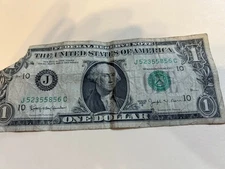 1963-B   Barr Note $1 Bill - Fair  Condition-Old and Scarce