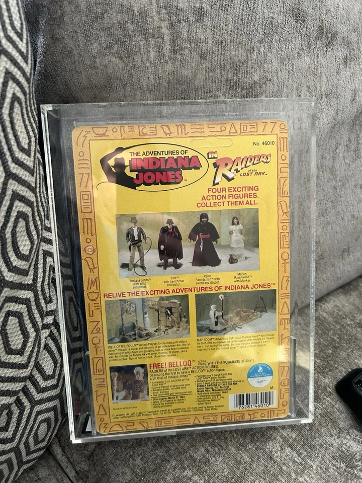 Indiana Jones ROTLA TOHT 3.75 1982 Kenner UKG Graded 85 Unpunched - Image 3 of 4