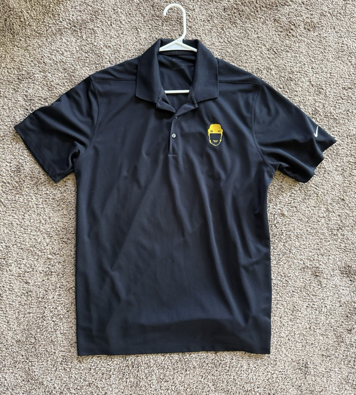 Nike Barstool-Spittin Chiclets Golf Men’s L Black Polo Short Sleeve Lightweight