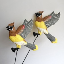 (2) VTG Artline Yard Ornaments Bird Garden St...