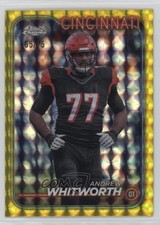 2024 Topps Chrome Yellow Geometric Refractor 65/75 Andrew Whitworth #30 1as3