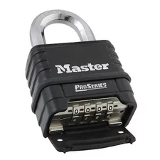 Master Lock 1178D Combination Padlock, Bottom, Black/Silver