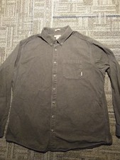 Eddie Bauer Classic Fit Shirt Men's 2XL Tall Button Down T2XL Charcoal Outdoor