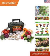 Survival Garden Heirloom Seeds Non GMO - 105 Varieties of Herb, Fruit and Veg...